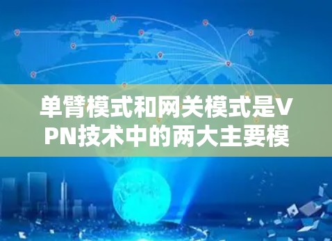 单臂模式和网关模式是VPN技术中的两大主要模式，它们在不同场景下的适用性有所不同。以下是它们的区别和主要特点