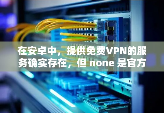 在安卓中,提供免费VPN的服务确实存在,但 none 是官方或完全免费的。以下是针对您可能的问题的详细解答