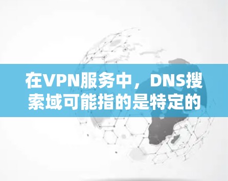 在VPN服务中,DNS搜索域可能指的是特定的IP地址或域名,用于特定的访问需求。例如