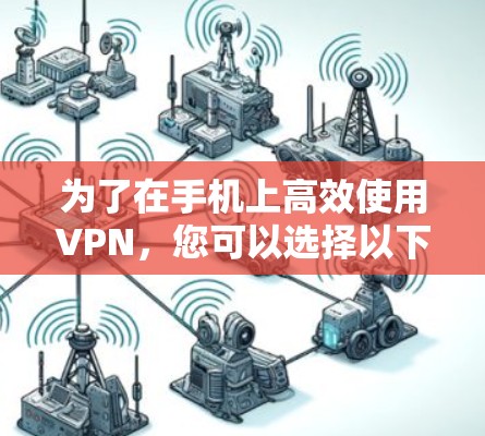 为了在手机上高效使用VPN，您可以选择以下几种解决方案，每种都有其优缺点，根据您的使用习惯和需求来选择