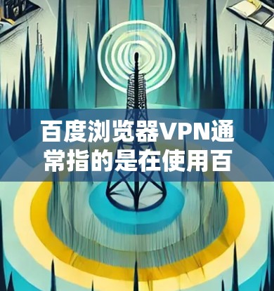 百度浏览器VPN通常指的是在使用百度浏览器时，为了增强网络安全，可以设置VPN功能。具体操作方式可能因浏览器和相关功能的不同而有所差异。以下是常见的步骤