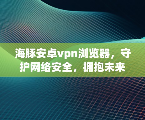 海豚安卓vpn浏览器，守护网络安全，拥抱未来？