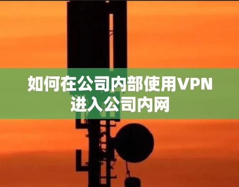 如何在公司内部使用VPN进入公司内网