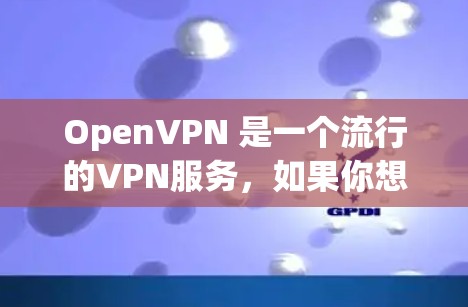 OpenVPN 是一个流行的VPN服务,如果你想下载并使用它,你可以按照以下步骤进行