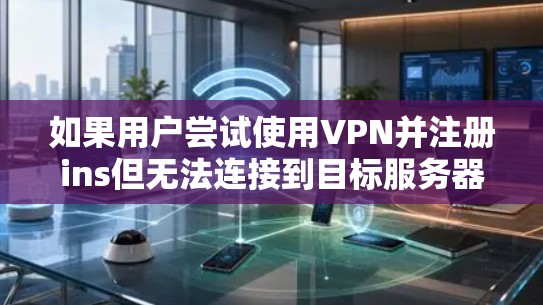 如果用户尝试使用VPN并注册ins但无法连接到目标服务器,可能是因为以下原因 如果用户尝试使用VPN并注册ins但无法连接到目标服务器,可能是因为以下原因