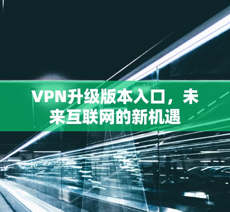 VPN升级版本入口，未来互联网的新机遇
