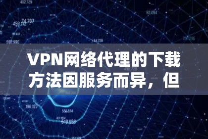 VPN网络代理的下载方法因服务而异，但以下是一些常见的下载步骤和方法，适用于大多数VPN服务