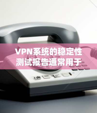 VPN系统的稳定性测试报告通常用于评估VPN系统在长时间运行时的可靠性和响应能力。以下是VPN稳定性的测试报告一般会包含哪些内容 VPN系统的稳定性测试报告通常用于评估VPN系统在长时间运行时的可靠性和响应能力。以下是VPN稳定性的测试报告一般会包含哪些内容