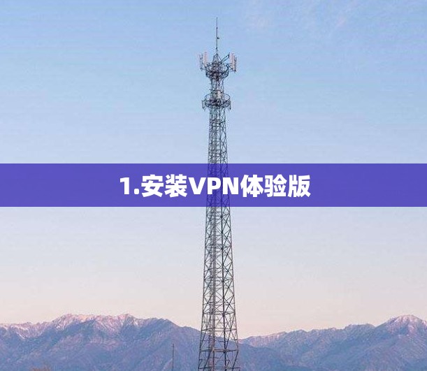 1.安装VPN体验版