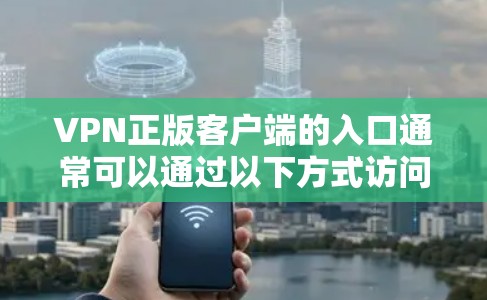VPN正版客户端的入口通常可以通过以下方式访问