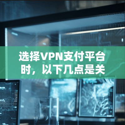 选择VPN支付平台时，以下几点是关键